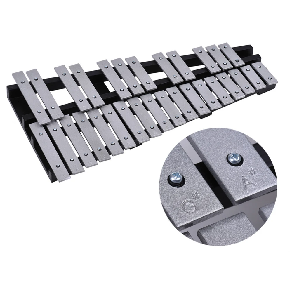 Складной ксилофон для записей 30 нот пианино флот виброфон карилон музыкальный