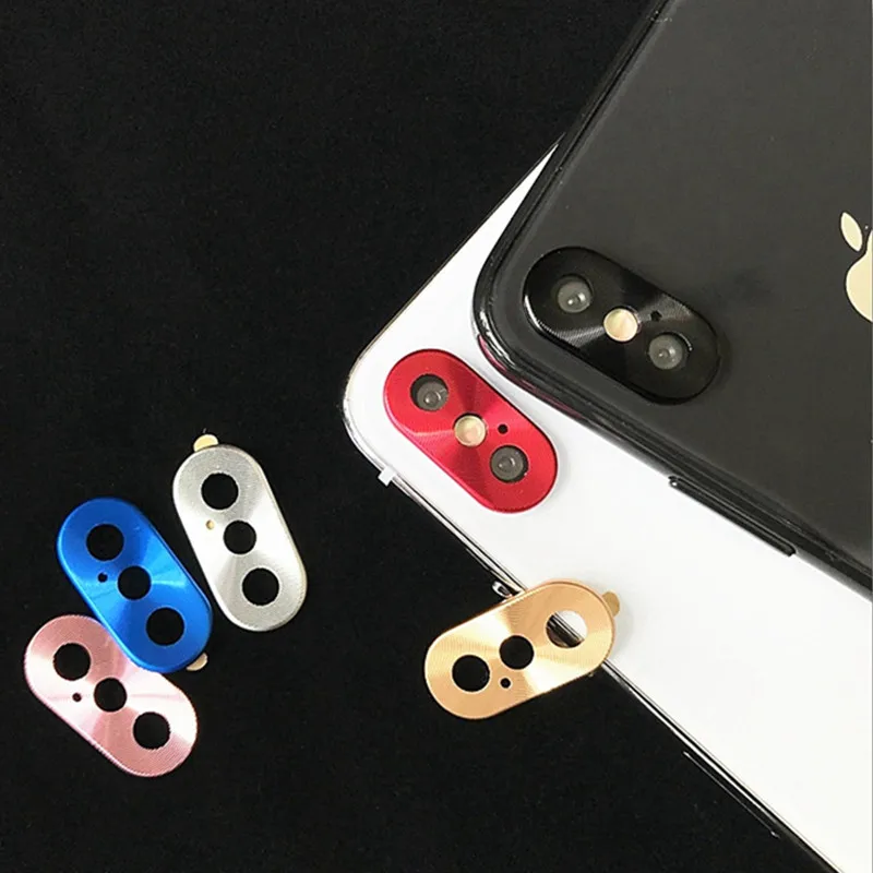 Бампер для iPhone XS MAX защита объектива камеры кольцо покрытие алюминий X XR чехол