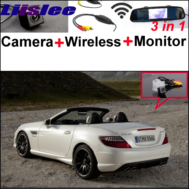 Для Mercedes Benz SLK MB R172 3в1 специальная WiFi камера + беспроводной приемник зеркальный