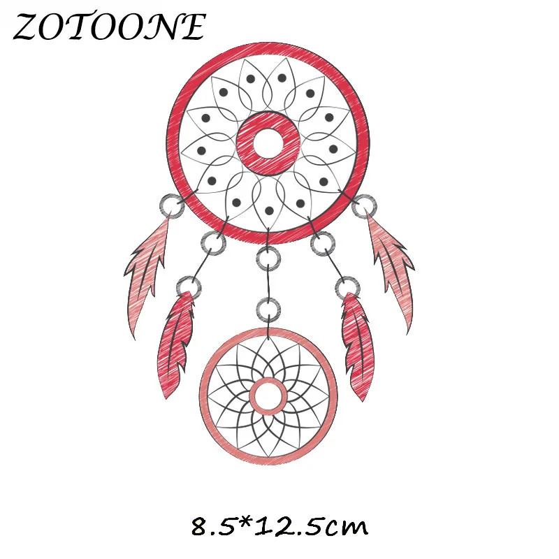 Цветные Переводные нашивки ZOTOONE в форме Ловца снов с помощью утюга Аппликация из