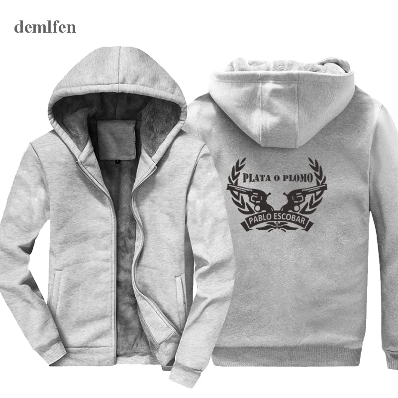NARCOS Pablo Escobar Colombian Mafia Drugs Hoodie Men Keep warm Tops Jacket Hop Hip Sweatshirts Harajuku | Мужская одежда