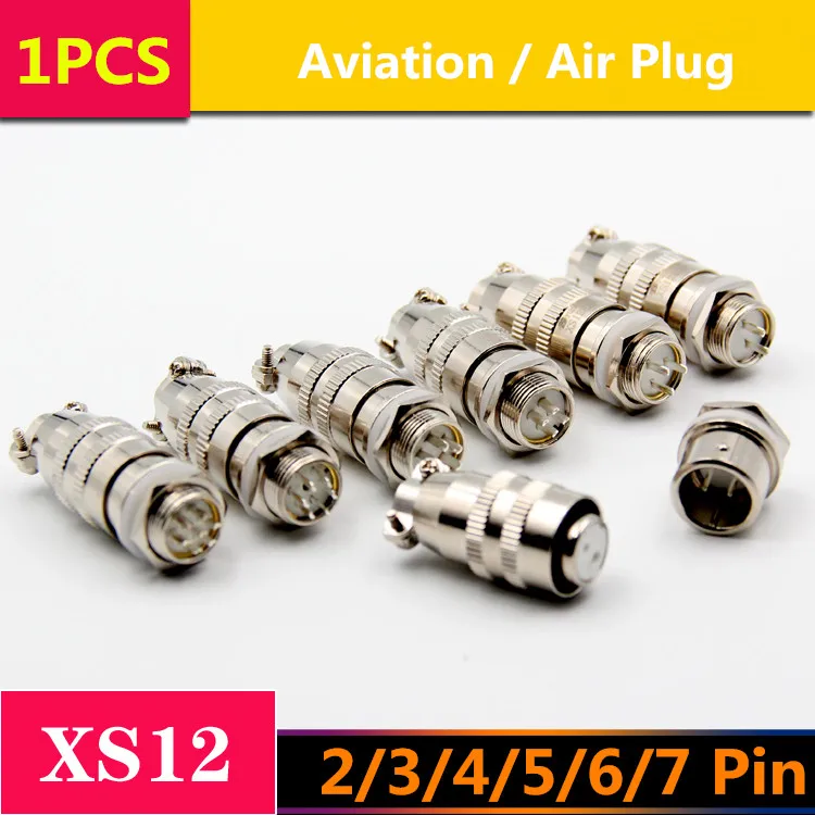

1PCS YT1074 XS12 Series 2/3/4/5/6/7 Pin Air/Aviation Plug Wire Connector Free Shipping