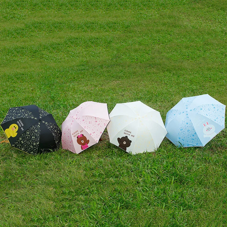 Милый мультяшный креативный подарок с медведем Зонт от Солнца/дождя складной