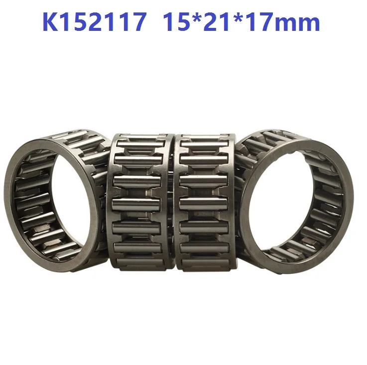 100 шт. Радиальные Игольчатые ролики и клетки K152117 K15X21X17 15x21x17 мм игольчатый