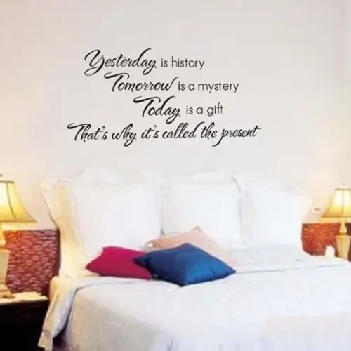 Наклейки на стену Вчера история виниловые художественные аксессуары Life wiskingdom