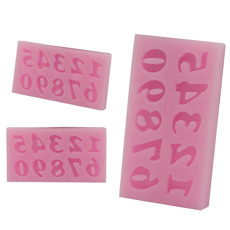 2 шт. DIY формы для тортов с мини-цифрами помадка мыло шоколадная форма кухни