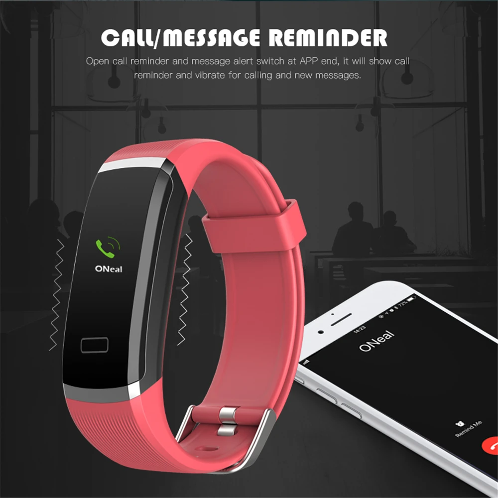 Sport Smart Wristband Color Screen Bracelet Man/Women Fitness Tracker Heart Rate Monitor Waterproof IP67 Band | Электроника