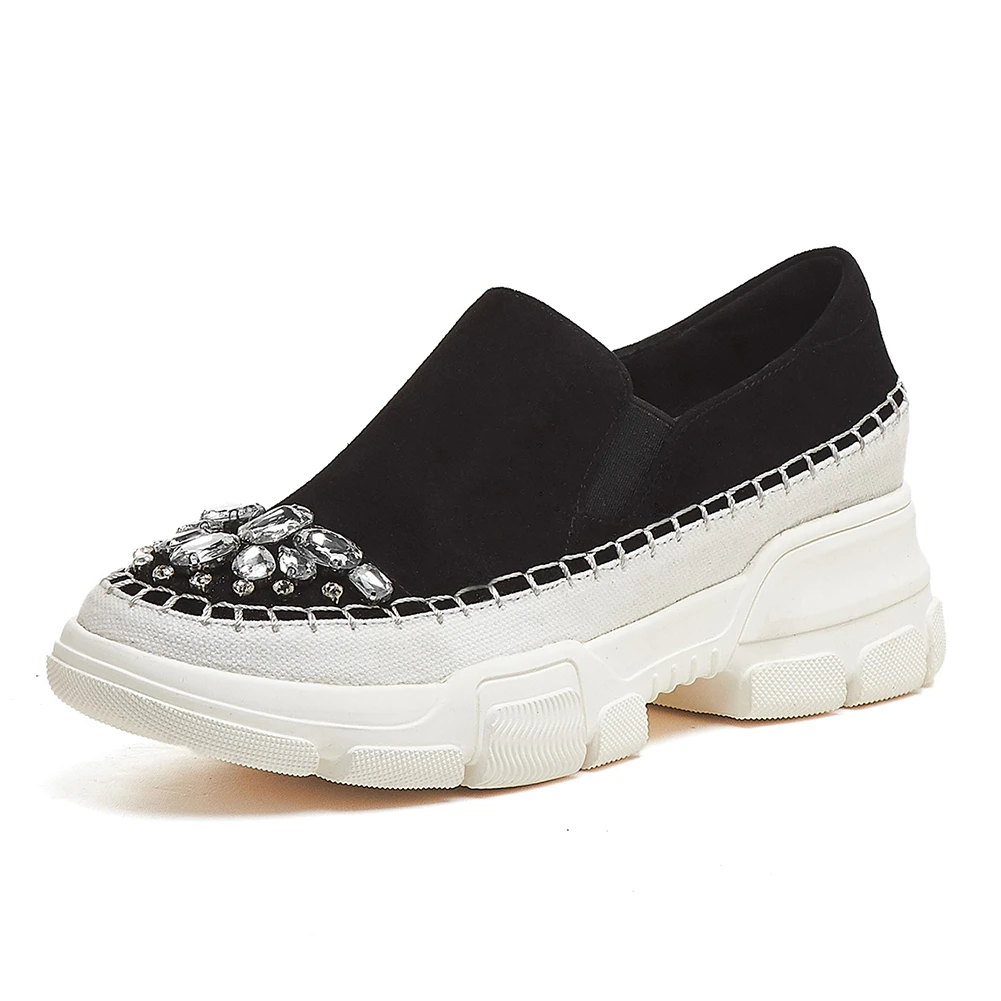 DORATASIA/Новые модные туфли высокого качества женские лодочки замша с эластичными