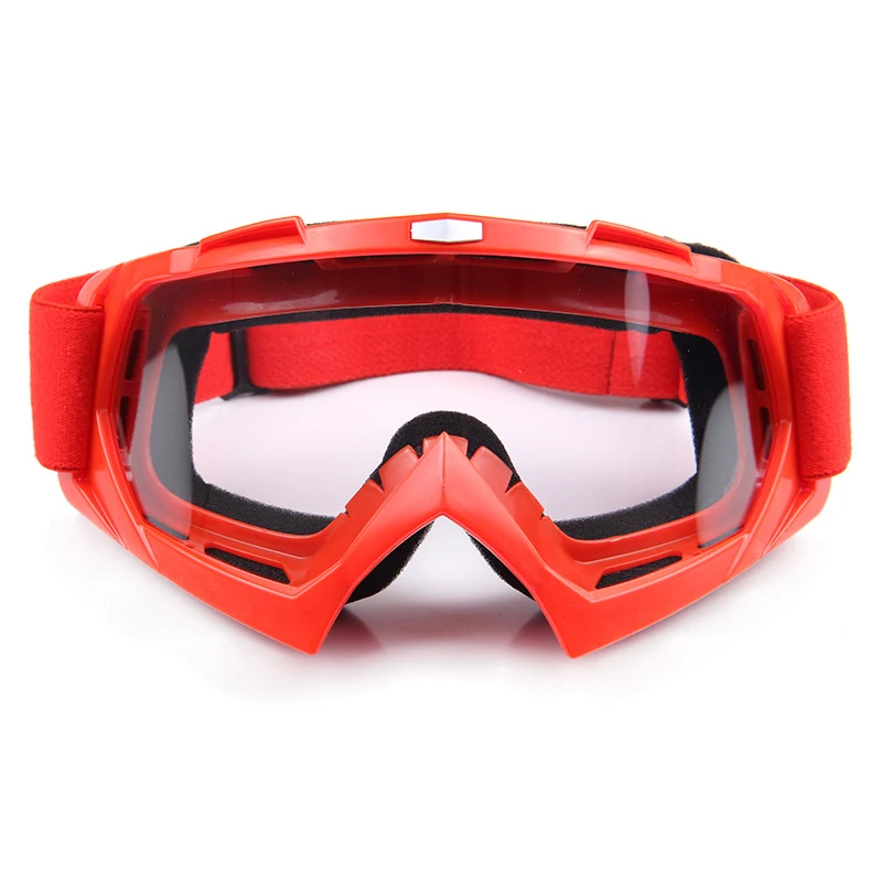 6 colors Motocross Off-Road Racing Glasses Eyewear Ski Motorcycle Snowmobile ATV DH Skate Goggles Single Lens Clears hot snowboard off road racing glasses eyewear ski snowmobile atv dh skate goggles single lens clears