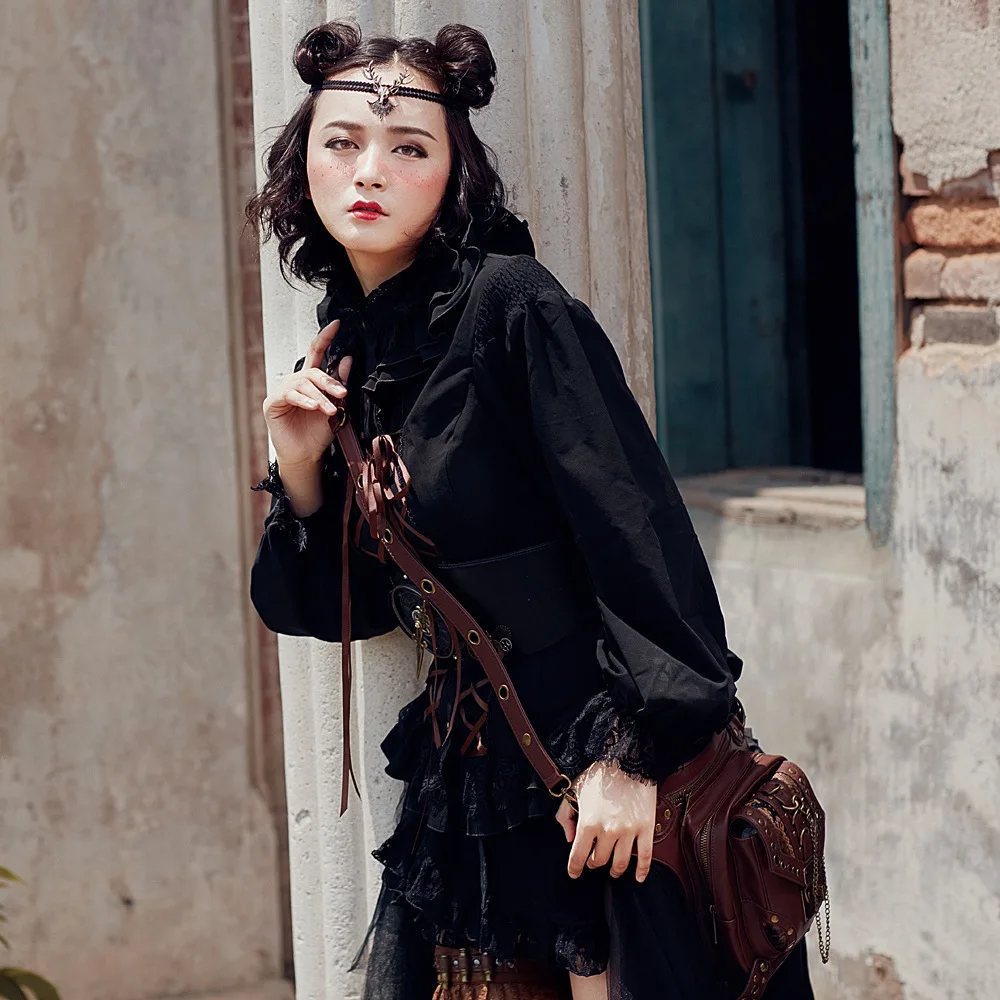 Carteras Mujer кожаная Паровая панк Готическая сумка на плечо мужская Wo Мужская s сумка на пояс из искусственной кожи сумки унисекс сумка-мессенджер модная сумка на ногу