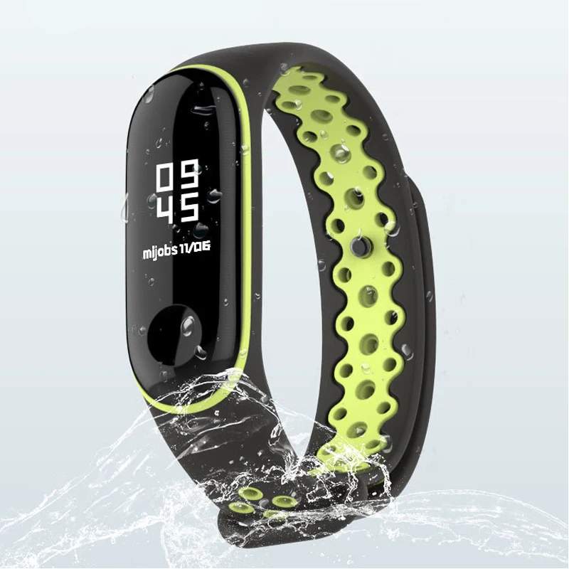 Original Miband 3 Sport Edition Wrist Strap Colorful Silicone Bracelet Double Color Replacement Wristband for Xiaomi Mi Band | Электроника