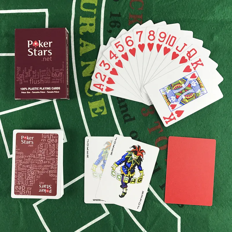 4 Red poker Yernea 4 компл./лот баккара Техасский Холдем Пластик игральные карты для игры в покер карты Водонепроницаемый с тусклой полировкой, настольные игры Покер Стар - Цвет: 4 Red poker