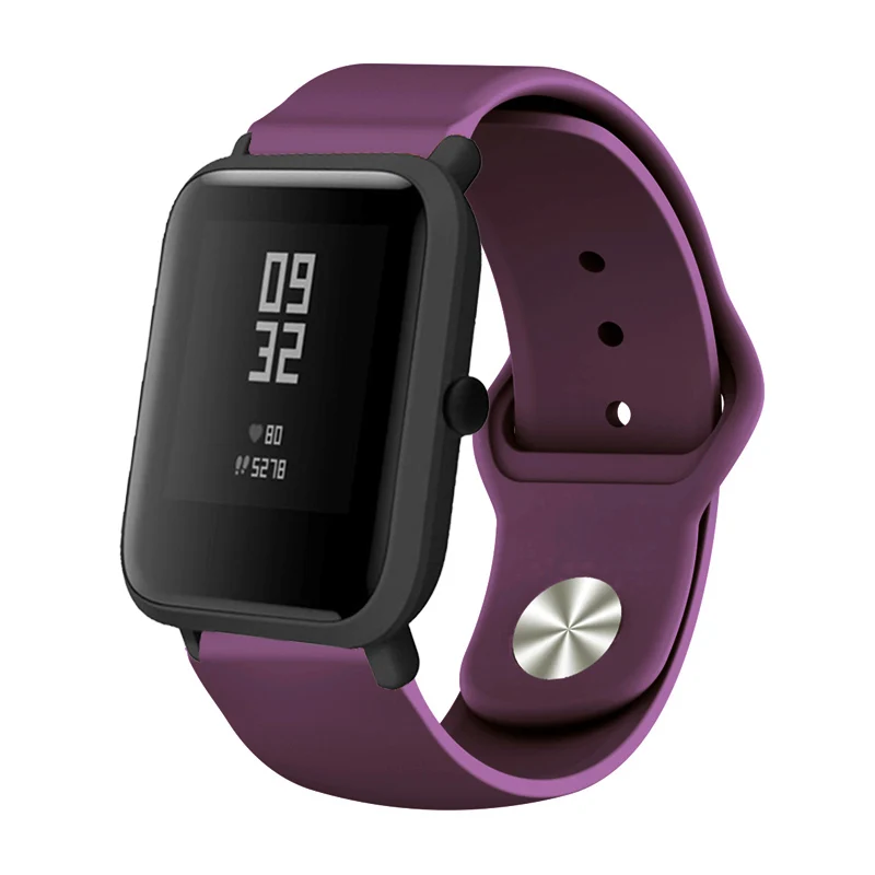 Laforuta 20 ММ Спортивный мягкий силиконовый ремешок для часов Xiaomi Amazfit ремешок Bip для Huami Amazfit Bip браслет быстросъемный браслет