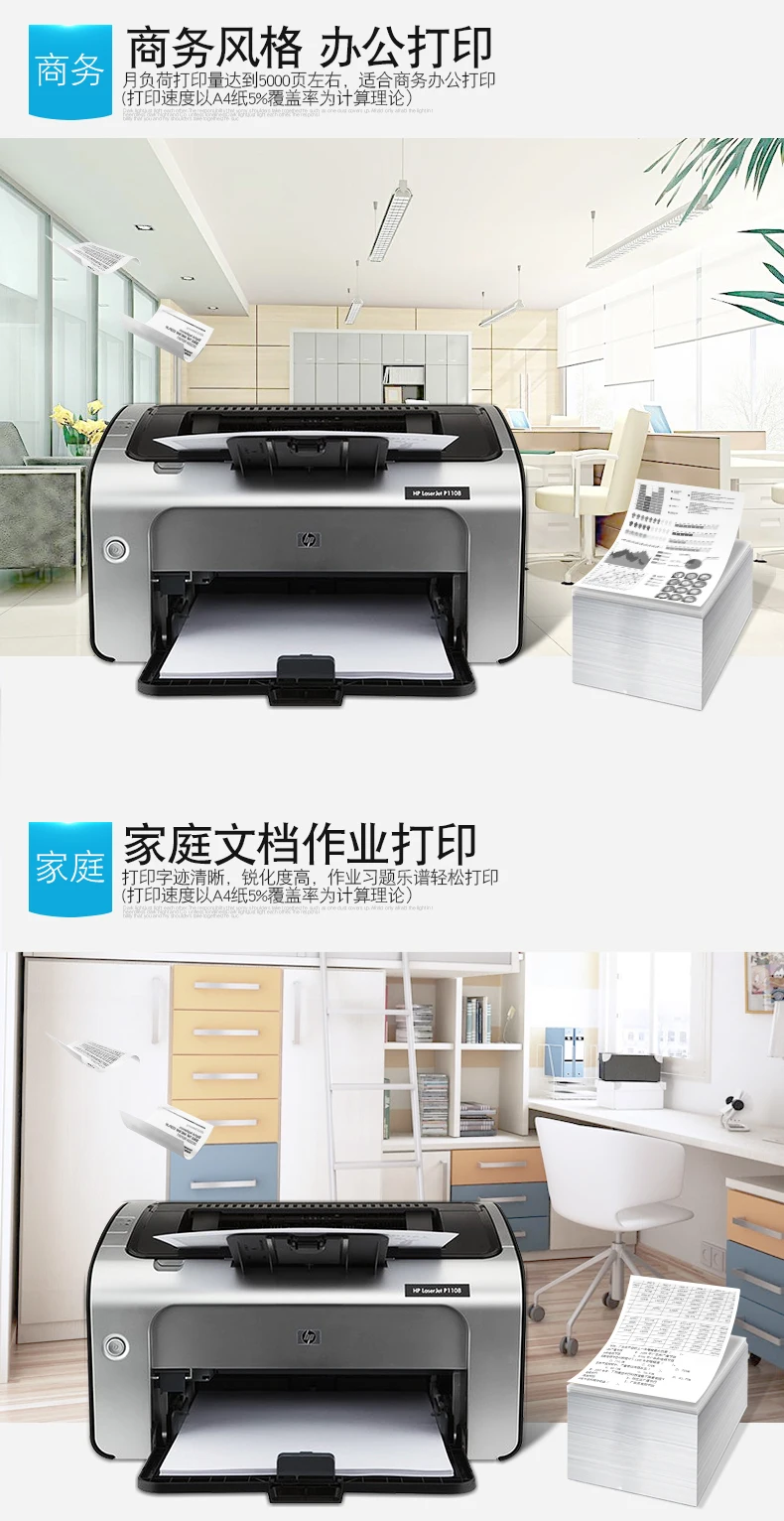 HPP1108 черно-белый лазерный принтер мини для студентов дома A4 офисный 11061020 пять цена посылка