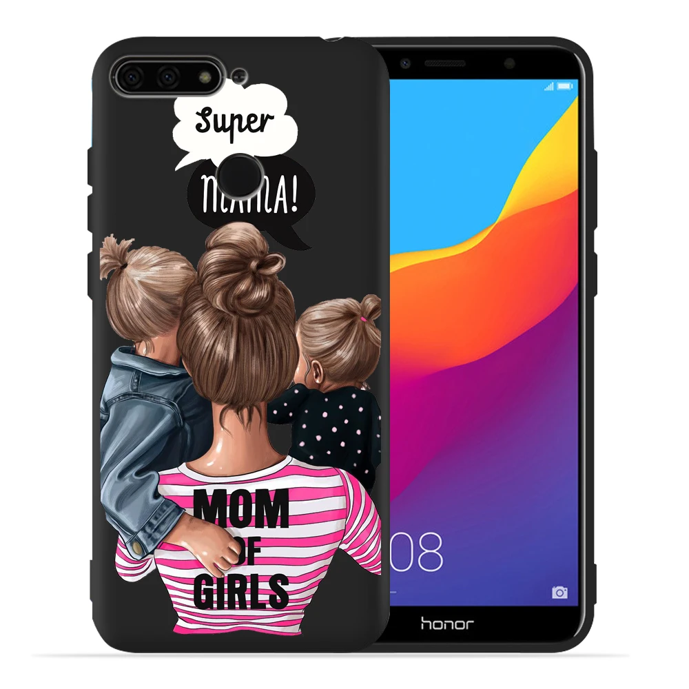 07 Чехол для Huawei Honor 10 Lite, Модный чехол Super Mom, милый детский чехол для Honor 9 Lite 10 9 8 8x 8c 8 Lite, защитный чехол Etui - Цвет: 07