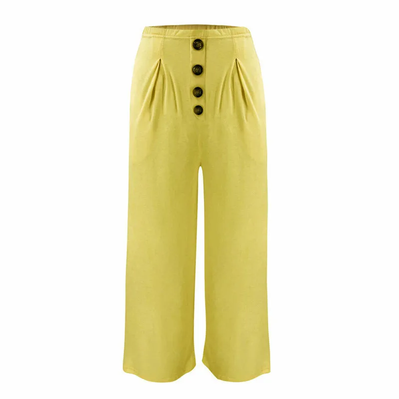 Женские широкие повседневные брюки с высокой талией женские Мешковатые шаровары