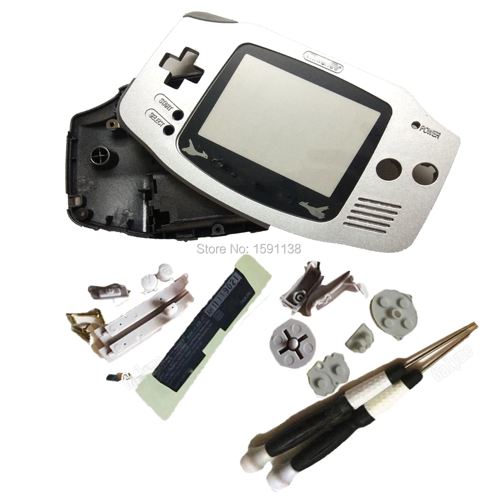 Популярный чехол серебристого цвета для нового игрового чехла GameboyGBA мальчиков