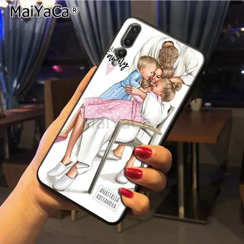 Maiyaca мама и девочка Любовь Специальное предложение Роскошный Вертикальный чехол для телефона для huawei Honor 9 Honor 10 P20 чехол Coque - Цвет: 8