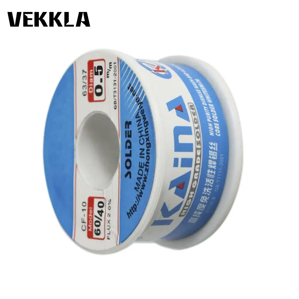 

New 0.5mm-lmm Welding Supplies 60/40 Soldering Wire Rosin Core Power Tin Lead Solder Wire Soldering Welding Flux Iron Wire Reel