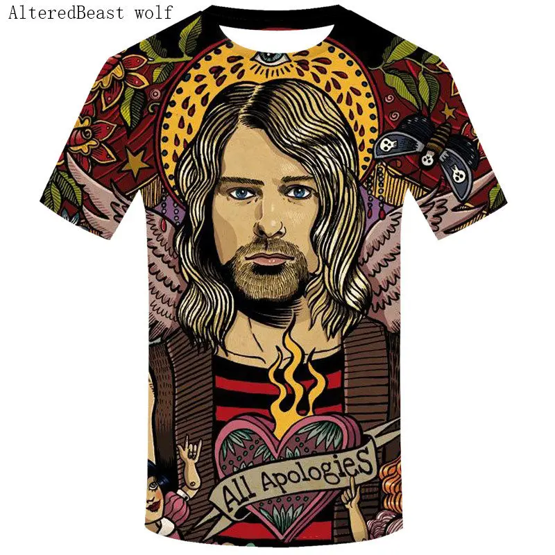 DMY772 Мужская футболка Nirvana Kurt Cobain, Harajuku Song, лирика, принт в рамке, рок-звук, мужская летняя одежда, негабаритная футболка - Цвет: DMY772