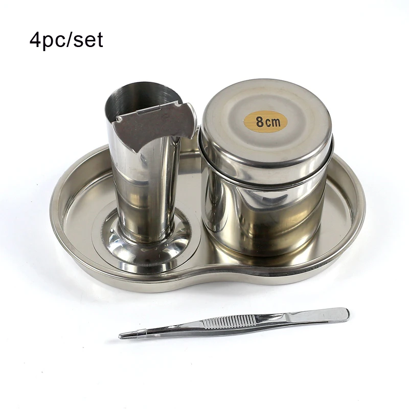 

Stainless steel round head scorpion alcohol cylinder medical curved plate tube set