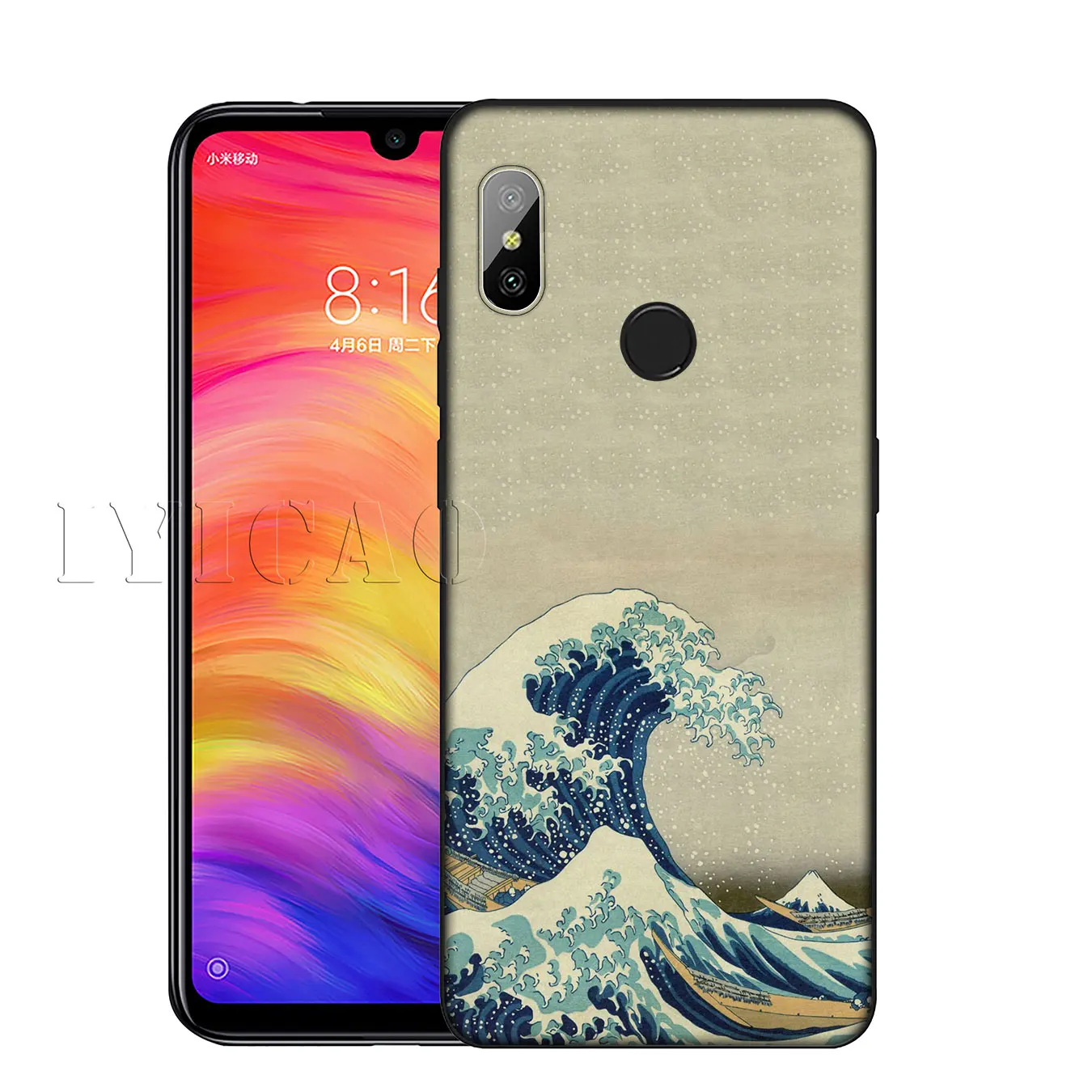 IYICAO The Great Wave Off Kanagawa Мягкий силиконовый чехол для телефона Xiaomi Mi 9 SE 9T CC9 CC9E 8 A3 Pro A1 A2