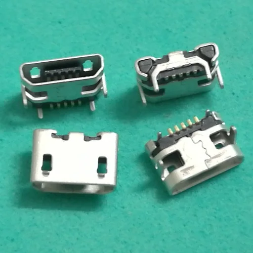 100 шт./лот 4-футовый 5-контактный разъем Micro USB V8 Порт зарядки маленький
