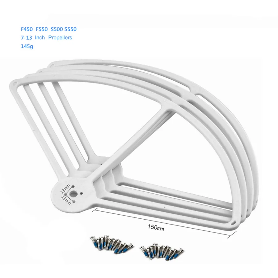 F450 F550 пропеллер протектор 7-13 ''защита пропеллеров 4 оси DIY Quadcopter 1045 защита пропеллера для S500 S550 Вертолет радиоуправляемый Дрон