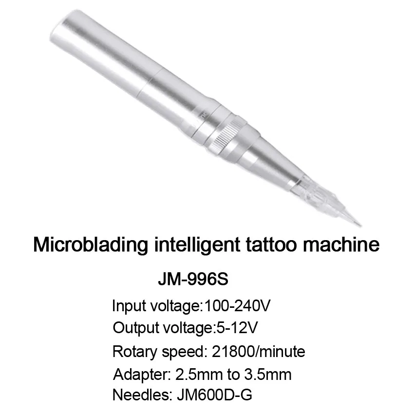 Makeup Tattoo Machine Intelligent Eyebrow Lip Liner Permanent Makeup Swiss Motor Machine Pen for Power Supply Cartridge Needles