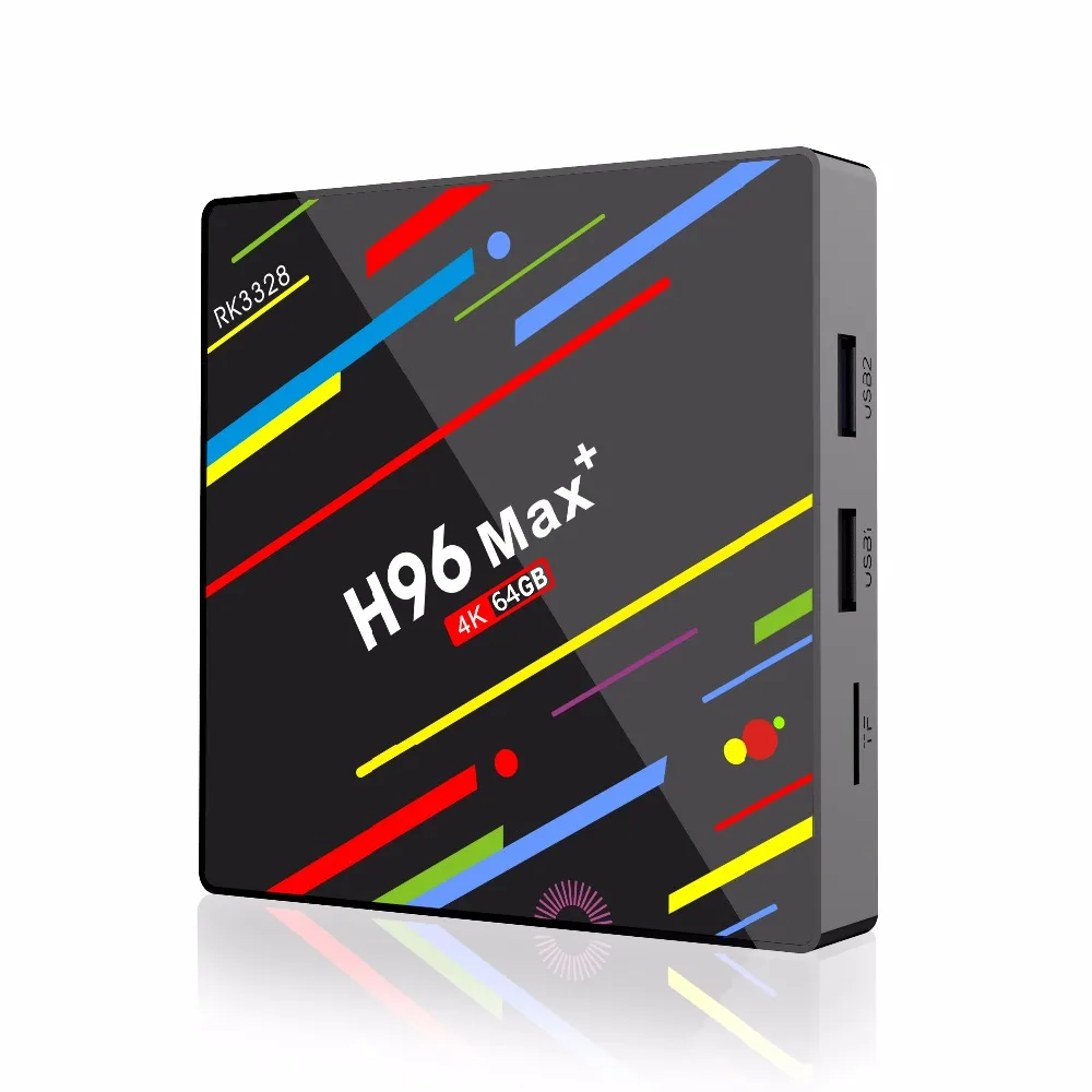 Android tv Box H96 Max Plus ОС 8 1 4G 32G 64G RK3328 четырехъядерный 2 wifi Smart USB 3 0 H.265 4K