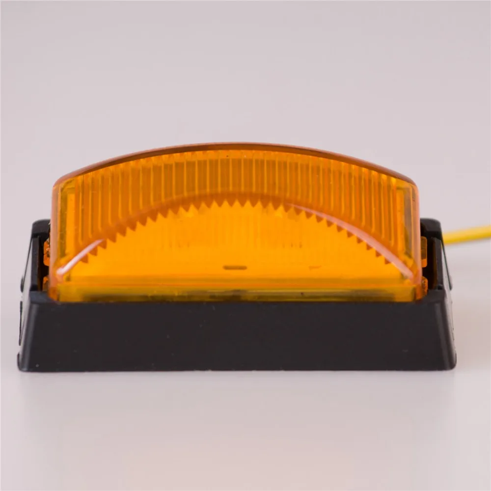2Pcs 12V Car Styling 3 LED Side Markers for Trucks Buses Amber Red Trailer Lights For Ford Focus Ladan H4 Turn Signal Lamp | Автомобили и