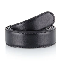 cowskin genuine leather belt without buckle automatic leather belt body no buckle designer mens belts body 3 5cm black brown