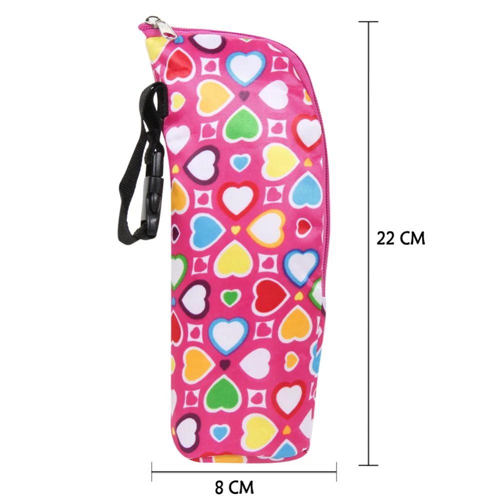 Baby Water Milk Warmers Bottle Holder Bags Portable Baby 350ml Feeding Bottle Insulation Bag Stroller Bottle Hanging Bag Accesso
