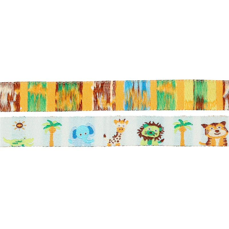 DoreenBeads плетеная жаккардовая из полиэстера лента с животным узором для самодельных головных уборов материал бант и аксессуары для одежды 1,8 м 1 шт