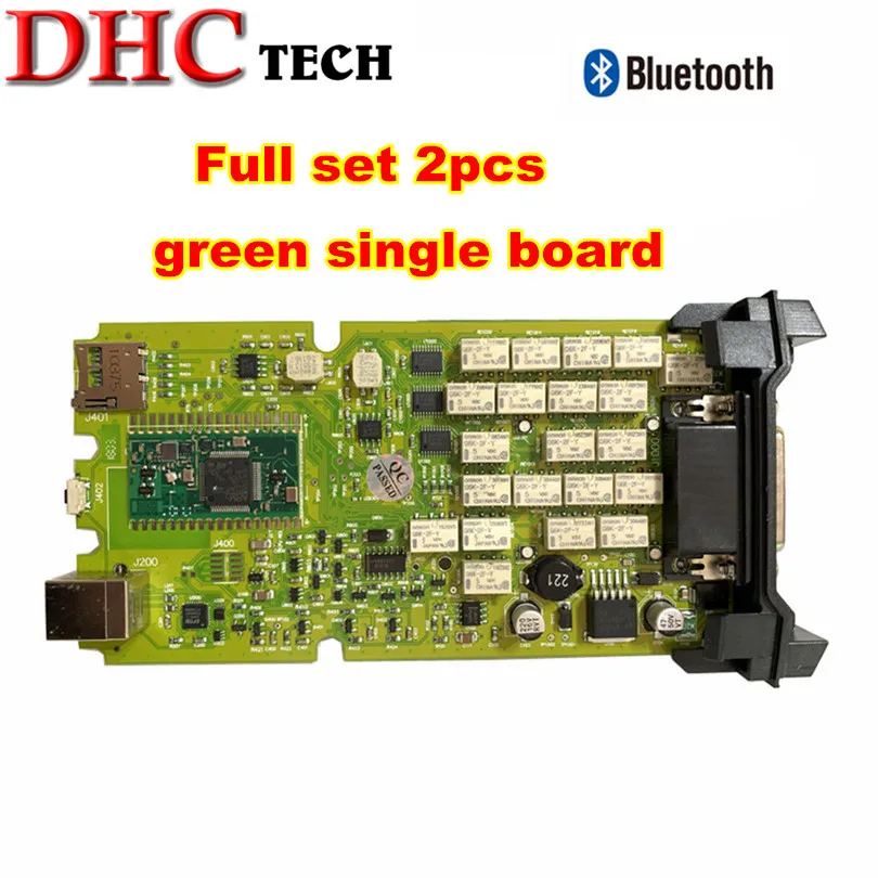 2 шт./лот высокое качество 2016 00 с Keygen OBDIICAT зеленый один PCB платы bluetooth