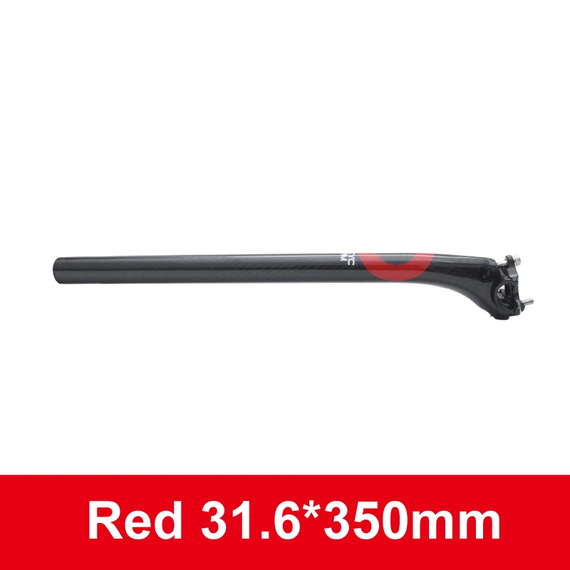 Red 31.6X350mm Ультралегкая супер сила MTB велосипед или для шоссейного велосипеда, углеродный руль для велосипеда параллельно седлодержателях Запчасти 27,2/30,8/31,6*350/400 мм - Цвет: Red 31.6X350mm
