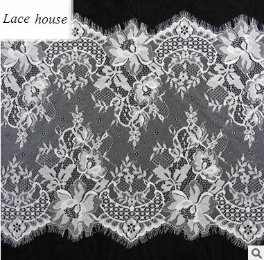 

European Curtain Underwear Lace Clothing Wedding Veil Pajamas Eyelash Lace Accessories 3M/pack