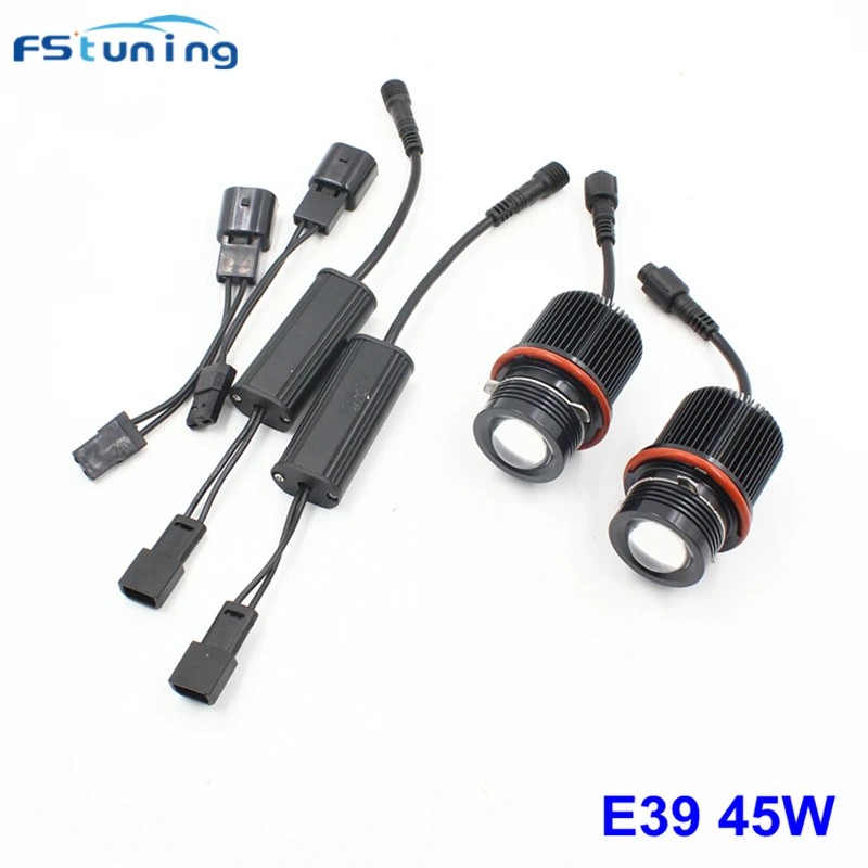 FSTUNING 12V 45W canbus E39 светодиодные фары ангельские глазки маркер лампы для BMW LED X5 E53 E60 E61