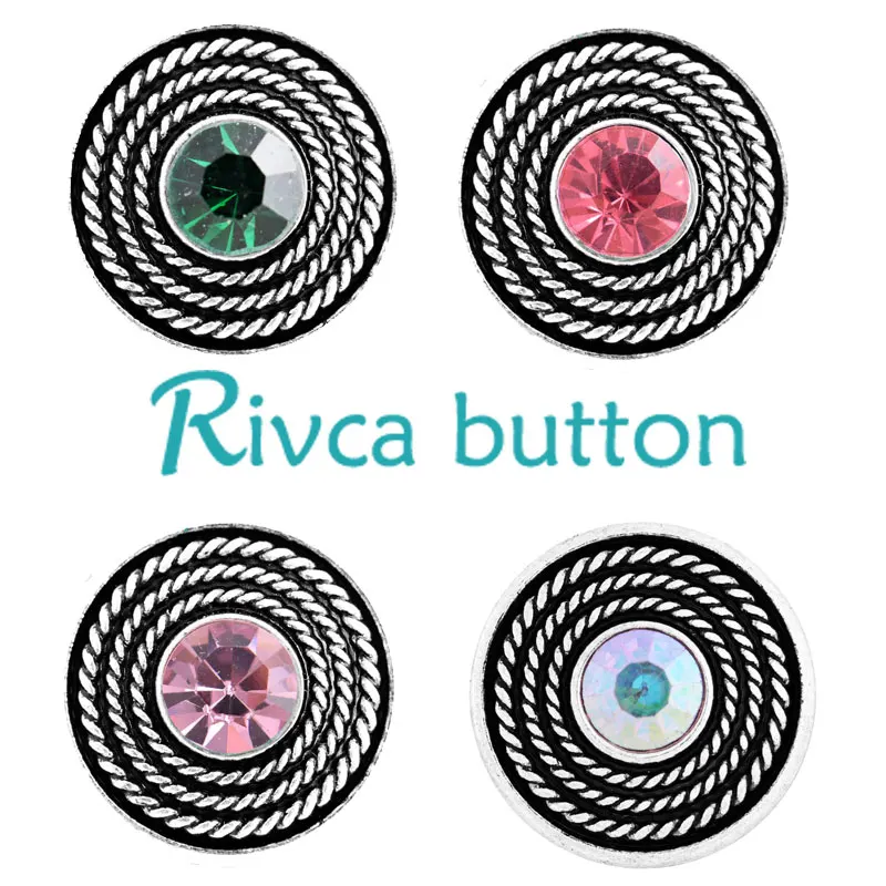 Rivca оснастки ювелирные изделия горный хрусталь металлический стиль браслеты для