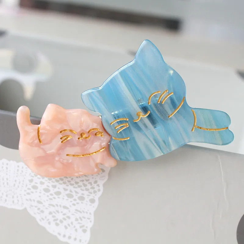Взрослых заклинание кошка Hairpins20pcs мультфильм кошка дети заколки для волос женские головные уборы милые девушки Ацетатный лист заколки для волос - Цвет: 5