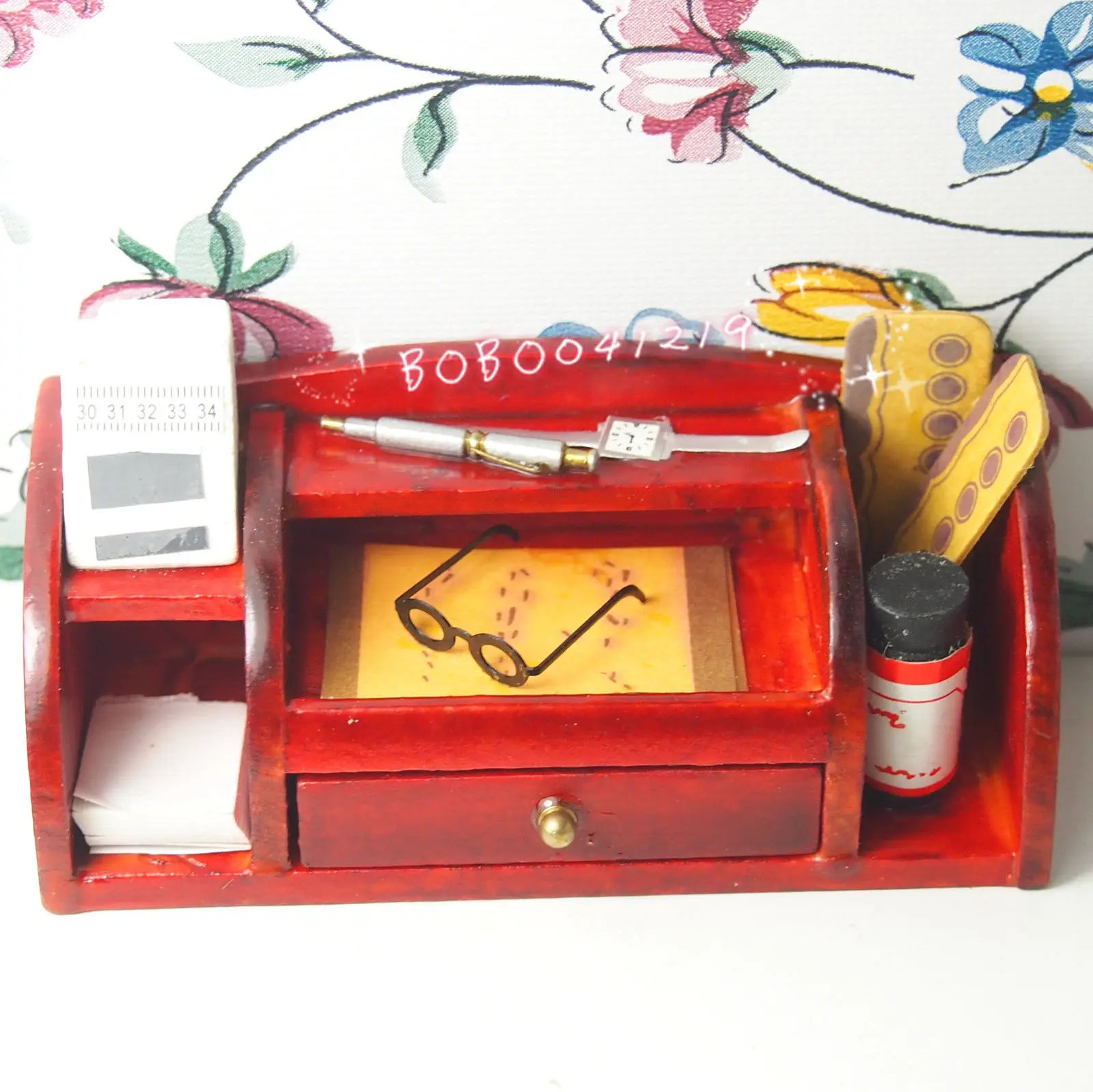 Кукольный домик миниатюрная 1:12 игрушка деревянная касса Длина стола 6 8 см F4766B |