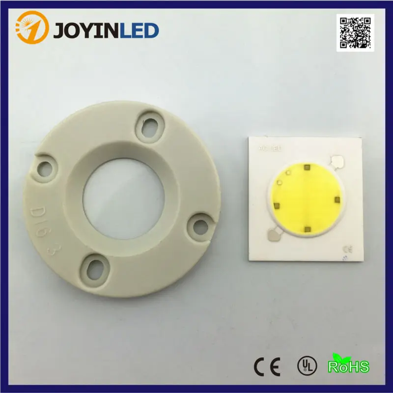 Бесплатная доставка 2 шт чип на борту без водителя диаметр 20 мм 12 Вт светодиодный