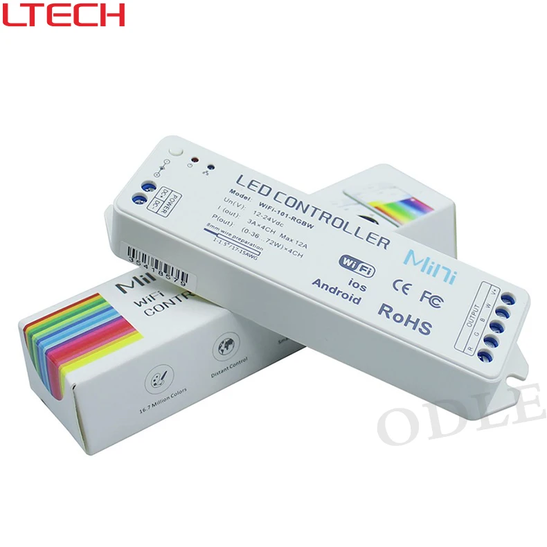 16.7 миллионов цветов 2.4 г Wi Fi RGB/WW/CW Светодиодный контроллер смартфон управление