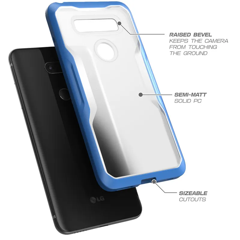 SUPCASE For LG V30 Case UB Series Premium Hybrid Protective Clear Frost TPU Bumper + PC Cover V30s Plus V35 ThinQ |