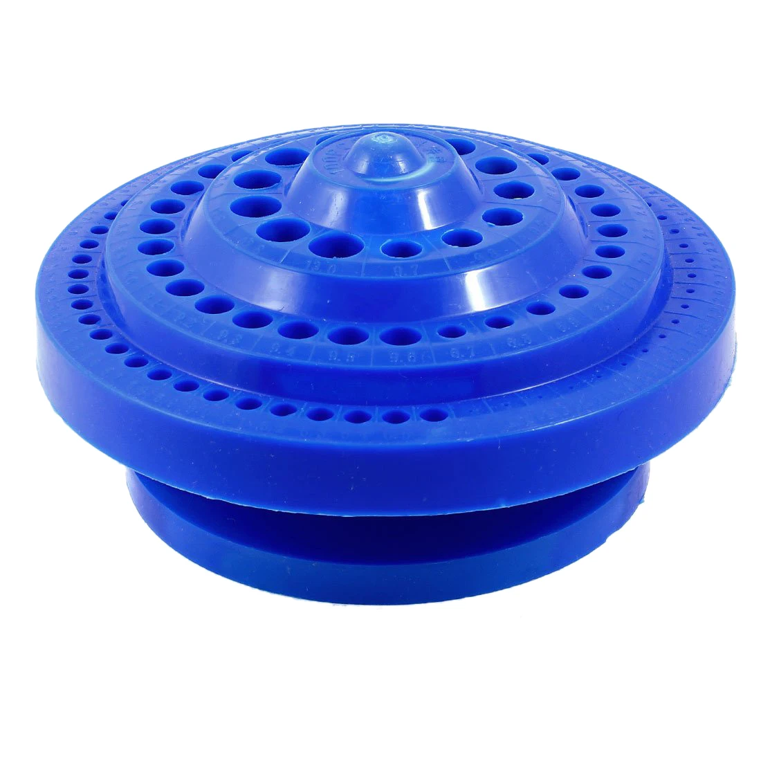 Useful Round Shape Plastic Hard Drill Bit Storage Case - Blue | Инструменты