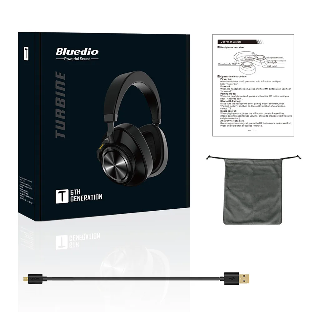 Bluedio T6 активный Шум шумоподавления наушники Беспроводной Bluetooth гарнитура с микрофоном для телефонов и музыка