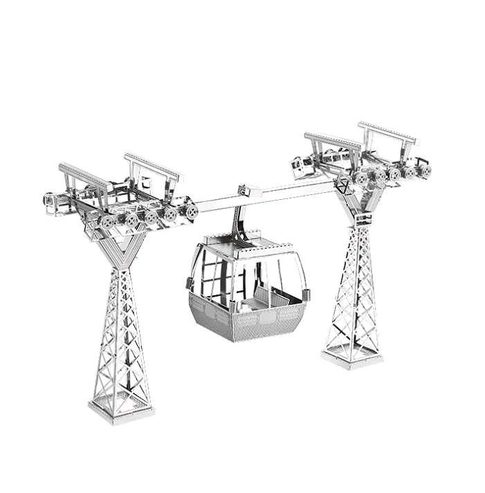 

3D metal model puzzle elevated cable car model kit kit DIY toy puzzle adult puzzle children collection educational toys gifts