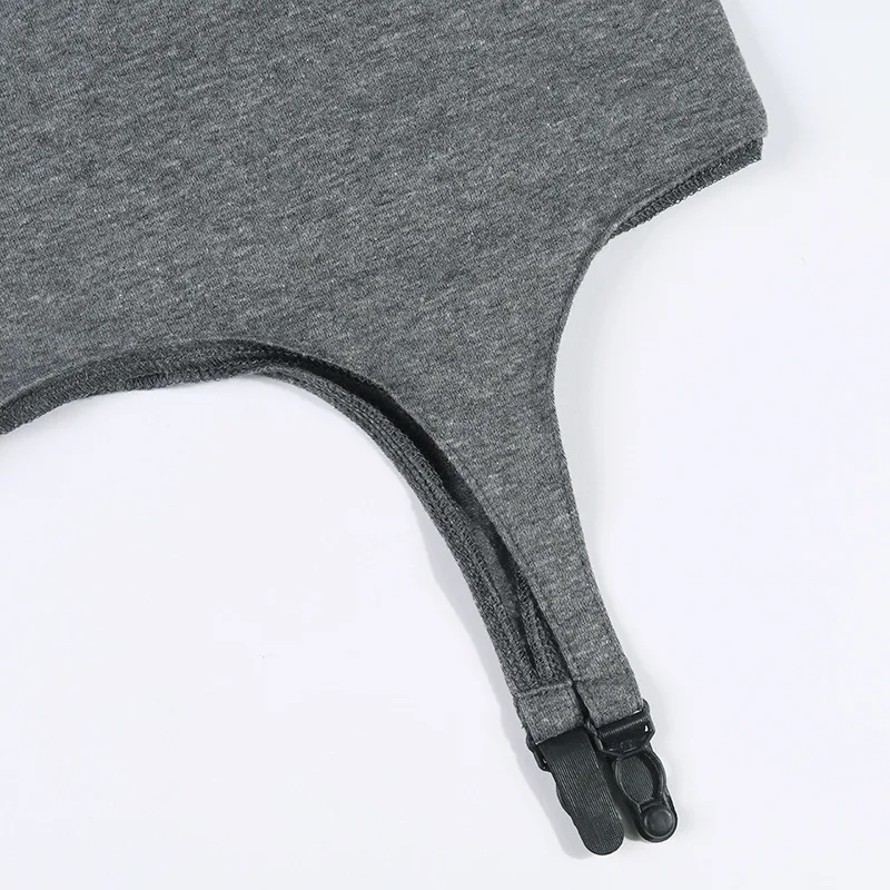 Женское облегающее платье без рукавов BOOFEENAA белое серое черное Повседневное с