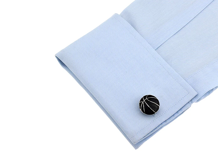 Mens Wedding Cufflinks Novelty Fancy Black Basketball &amp Clean Cloth 165775 | Украшения и аксессуары