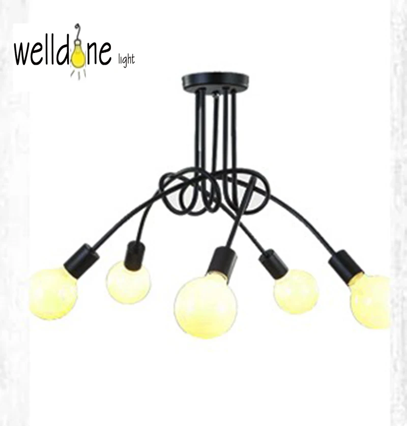 

Led Ceiling Lights For The Living Room Luminaria E27 Ceiling Lamps Fixtures For Home Lighting Lamparas De Techo Lustre 3/5 Heads